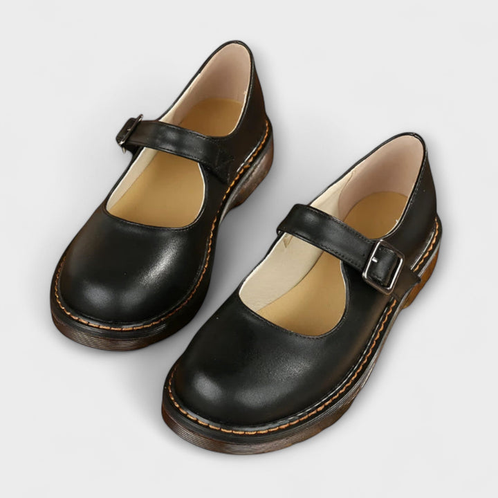 Women's Vintage Mary Jane Shoes - Classic Strap Shoes with Comfort Sole