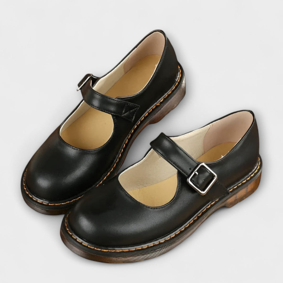 Women's Vintage Mary Jane Shoes - Classic Strap Shoes with Comfort Sole