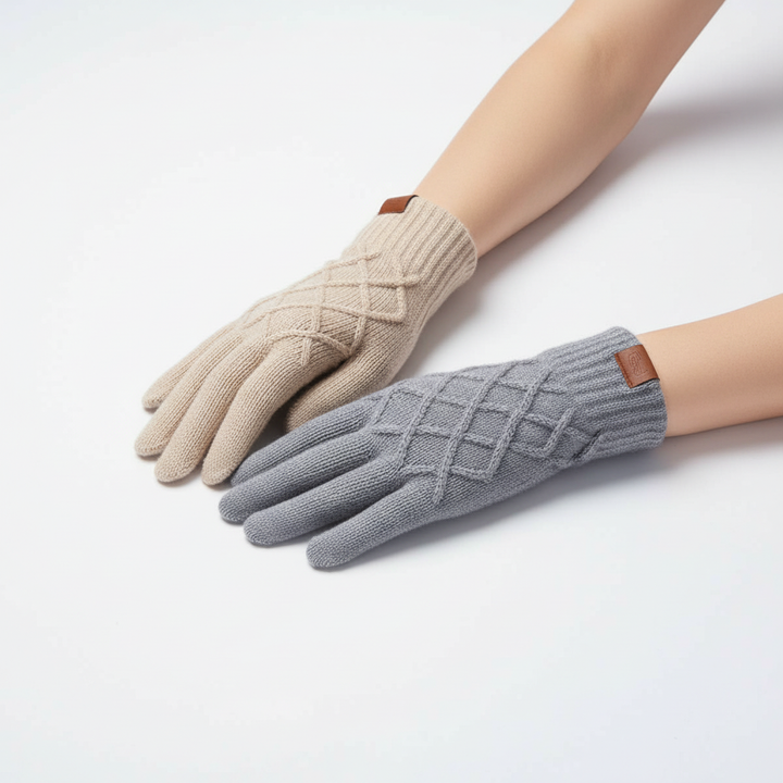 Thermisch gestrickte Handschuhe mit Touchfunktion (Doppelpack)