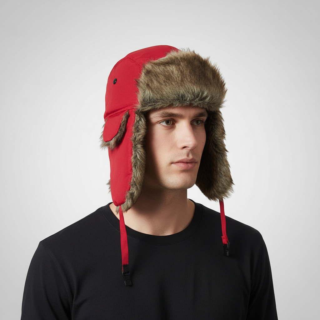 Trappermütze mit Ohrklappen - winddicht und warm
