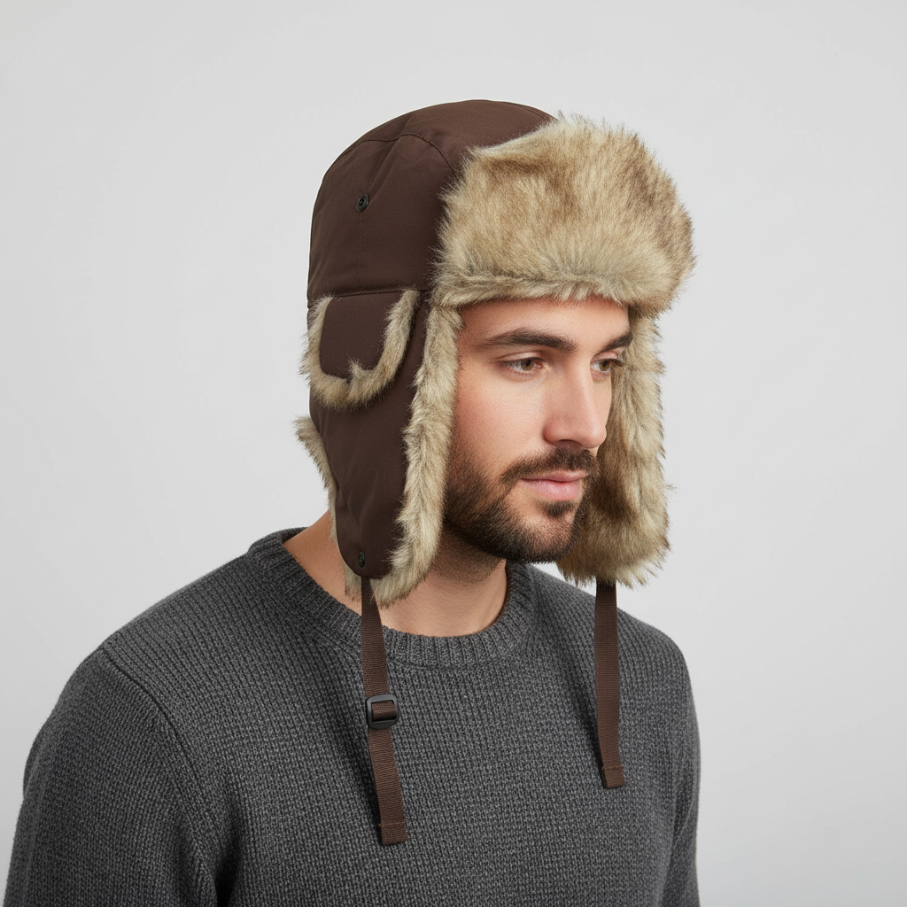 Trappermütze mit Ohrklappen - winddicht und warm