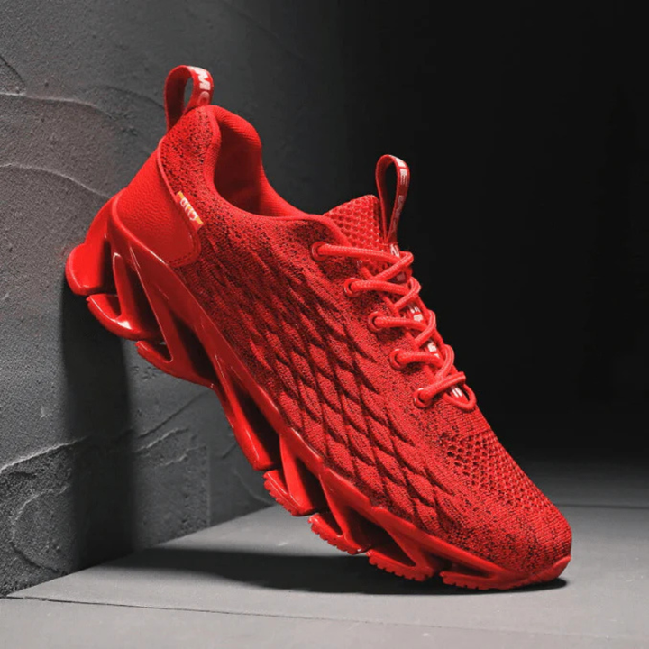 Men’s running sneakers with lace-up closure
