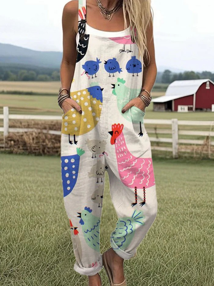 Women's Vintage Wide-Leg Jumpsuit - Stylish Comfort & Versatility