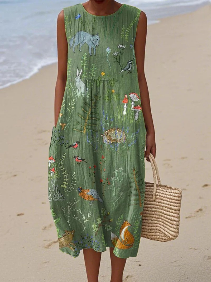 Artistic beach dress