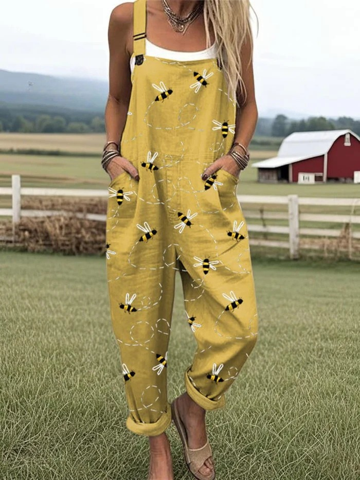 Carole™ - Women's Playful Summer Printed Overalls