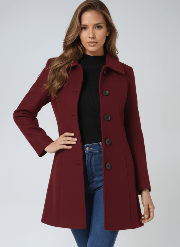 Helena | Women's Winter Coat with One-Button Closure