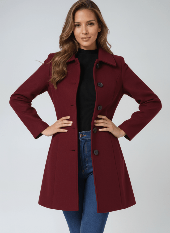 Helena | Women's Winter Coat with One-Button Closure