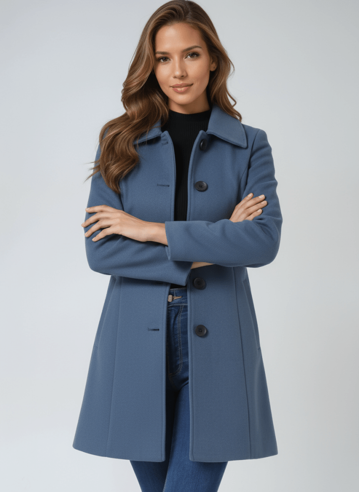 Helena | Women's Winter Coat with One-Button Closure