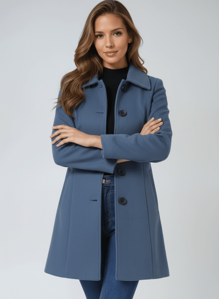 Helena | Women's Winter Coat with One-Button Closure