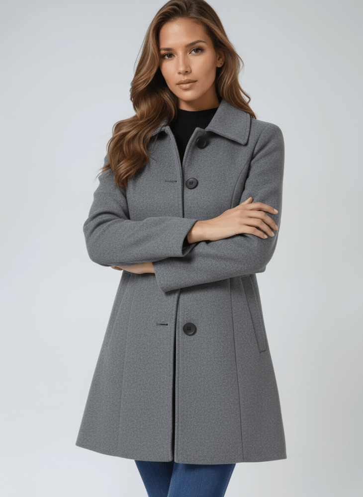 Helena | Women's Winter Coat with One-Button Closure