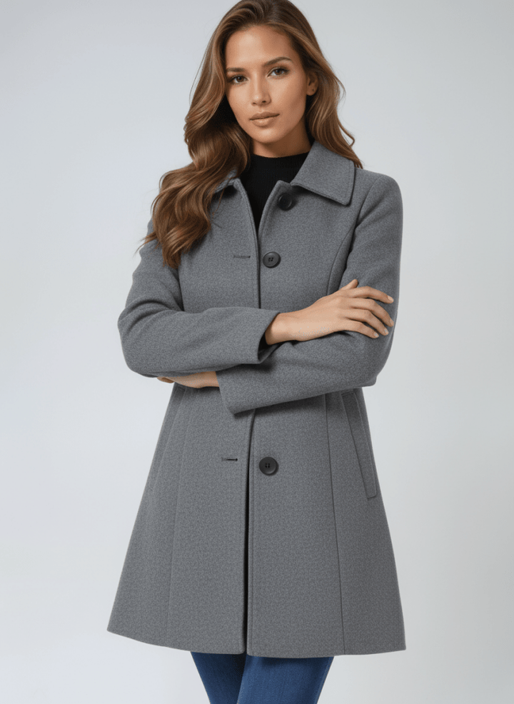 Helena | Women's Winter Coat with One-Button Closure