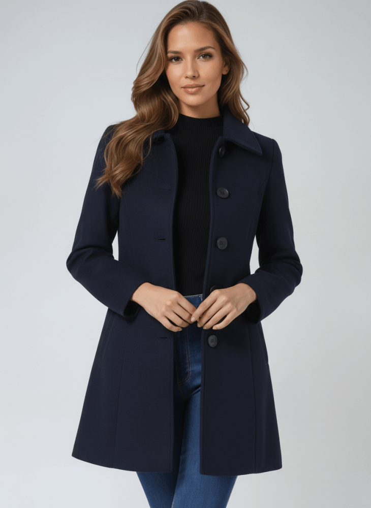 Helena | Women's Winter Coat with One-Button Closure