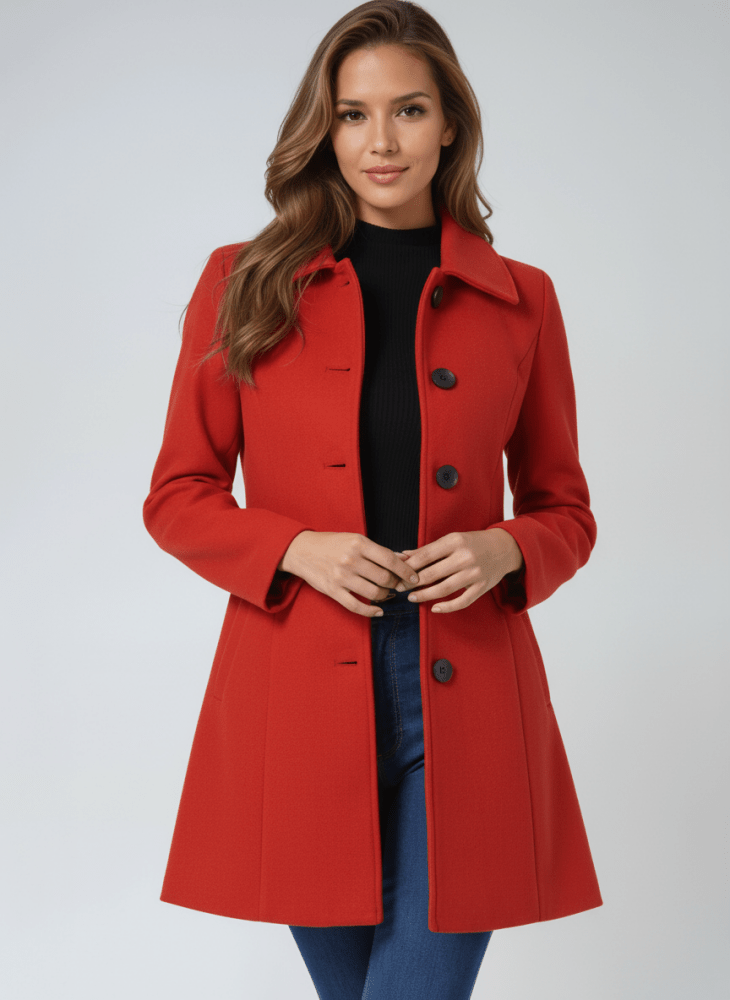 Helena | Women's Winter Coat with One-Button Closure