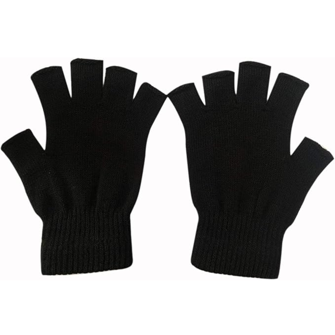 Fingerlose Strickhandschuhe mit Touchscreen