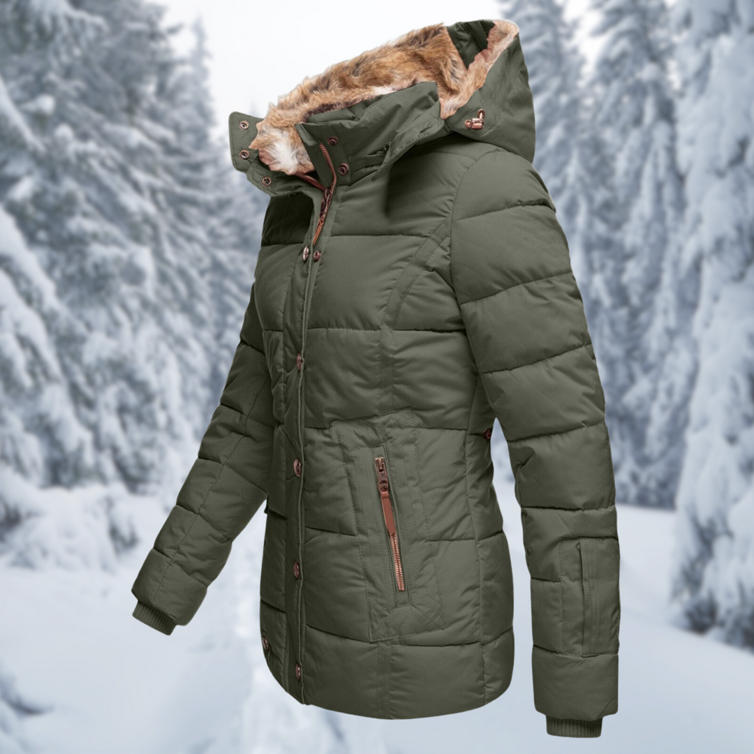 Women's hooded jacket with pockets