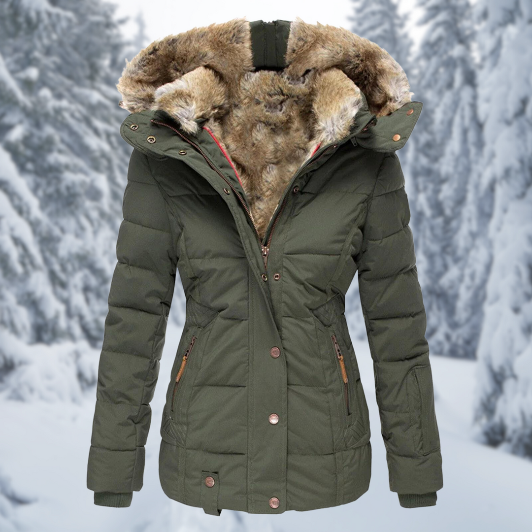 Women's hooded jacket with pockets