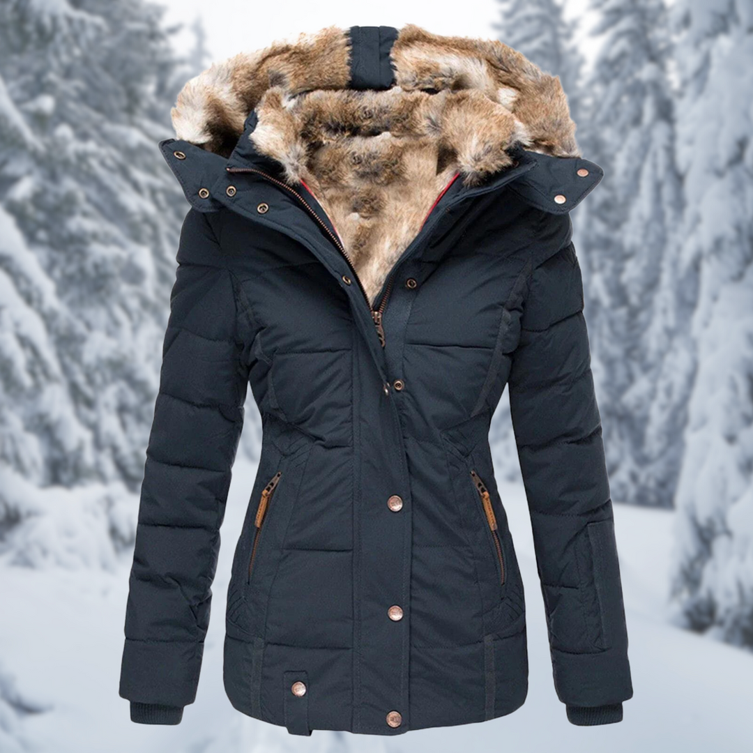 Women's hooded jacket with pockets