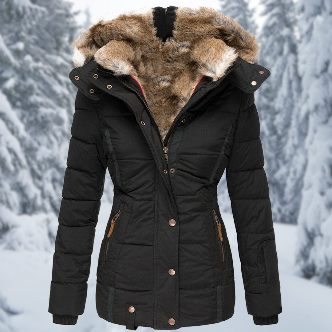 Women's hooded jacket with pockets