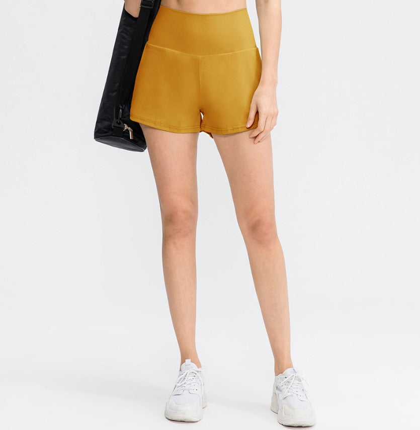 Luigia - 2-in-1 High-Waisted Yoga Shorts