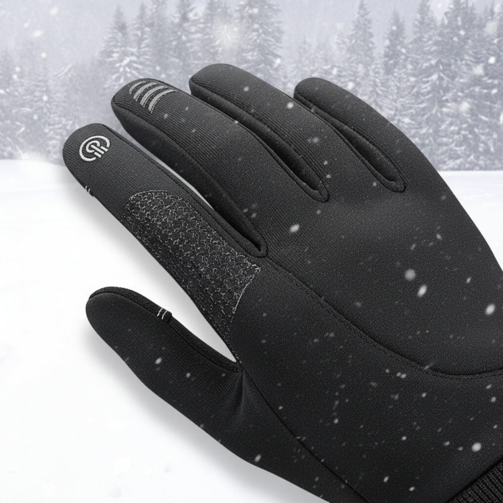 Winddichte Handschuhe mit Touchfunktion und rutschfester Handfläche