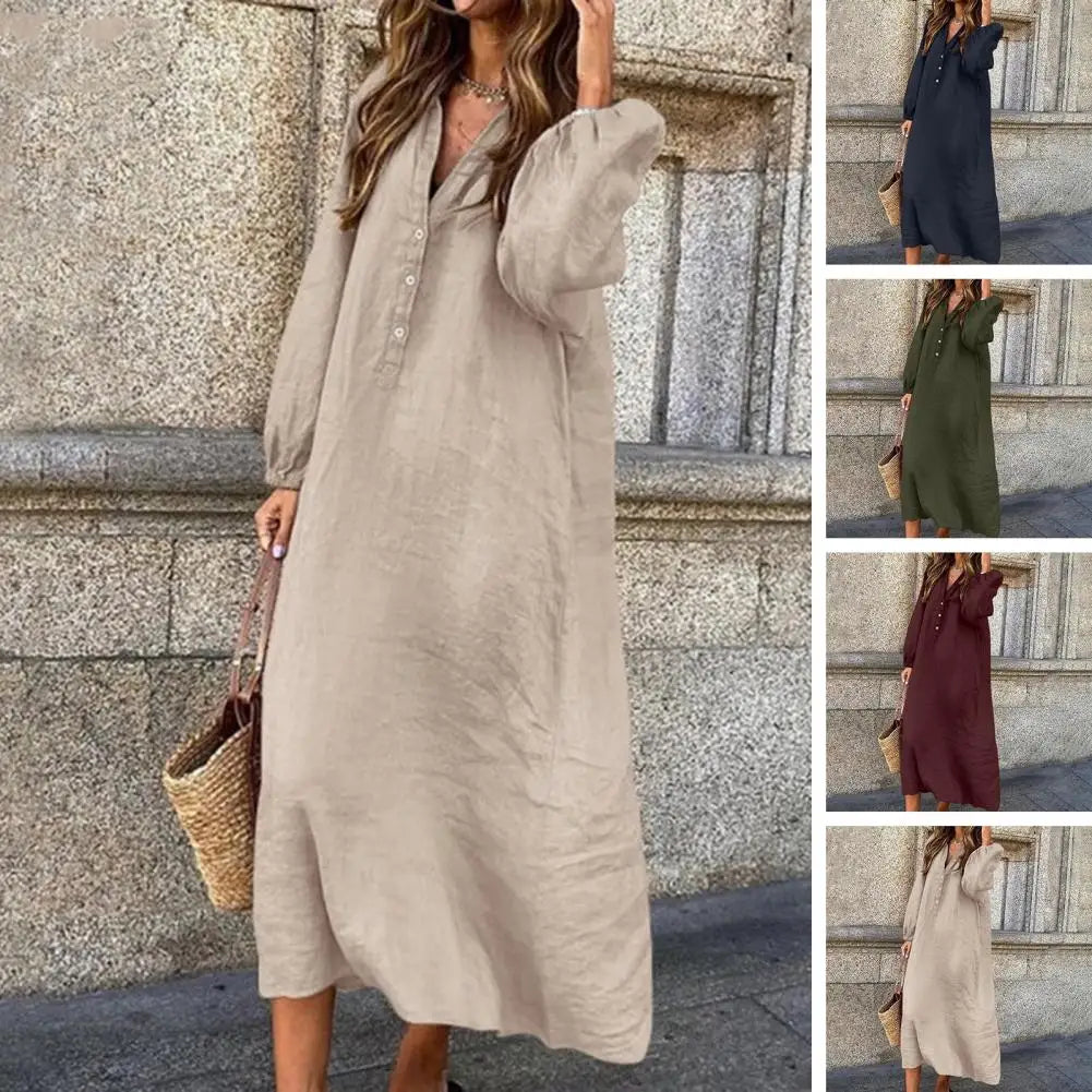 Luna™ - Long-sleeved Midi Dress (Buy One Get One Free)