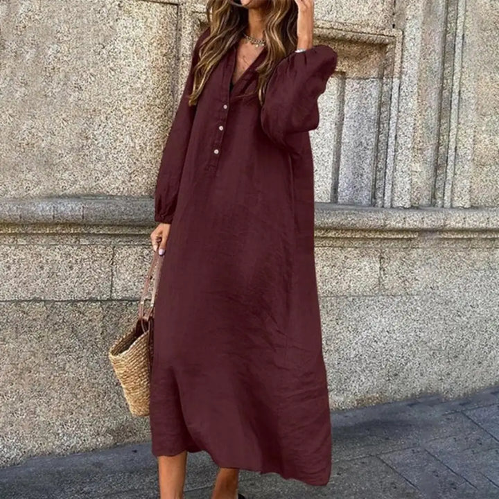 Luna™ - Long-sleeved Midi Dress (Buy One Get One Free)