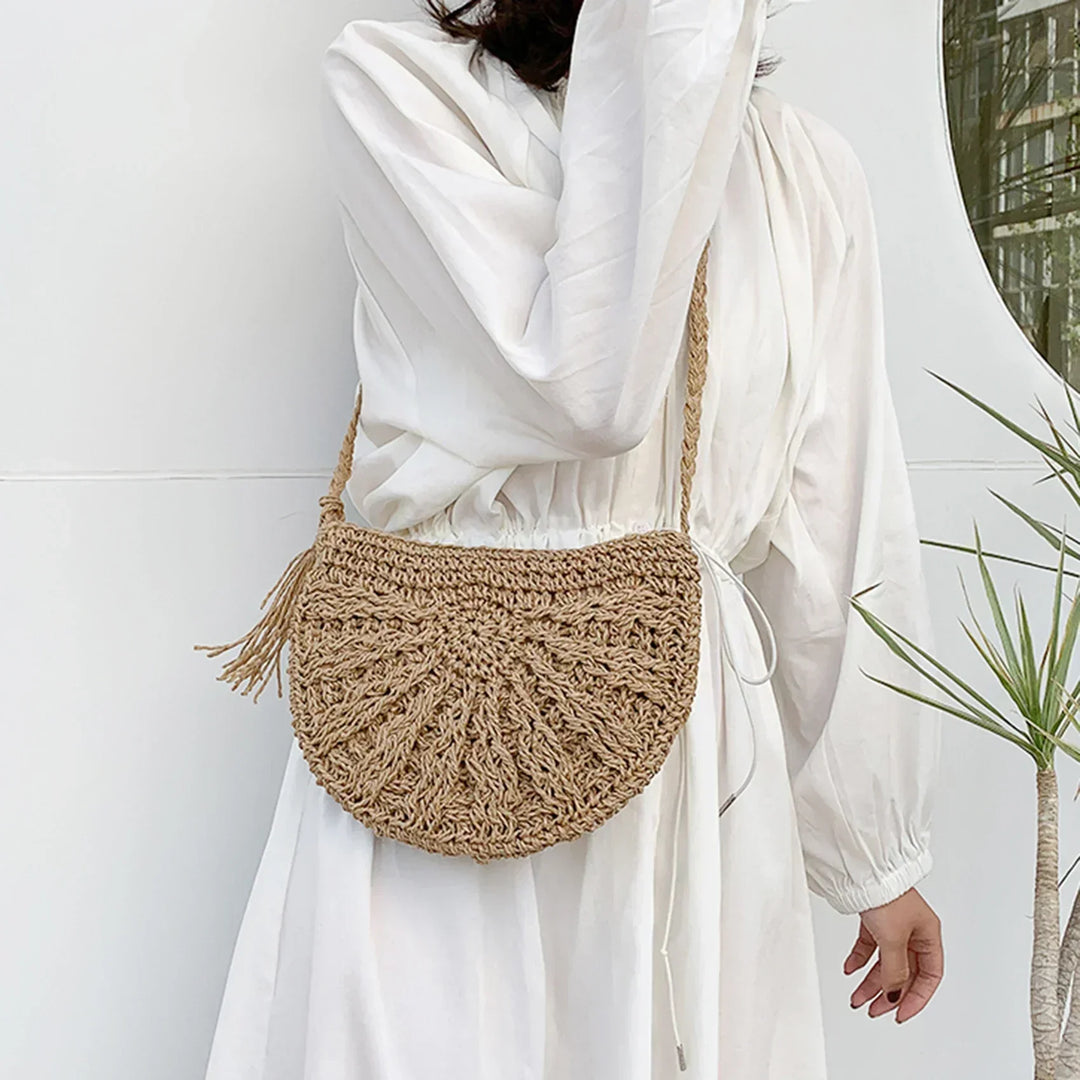 Eirinora | Bohemian Style Crocheted Shoulder Bag
