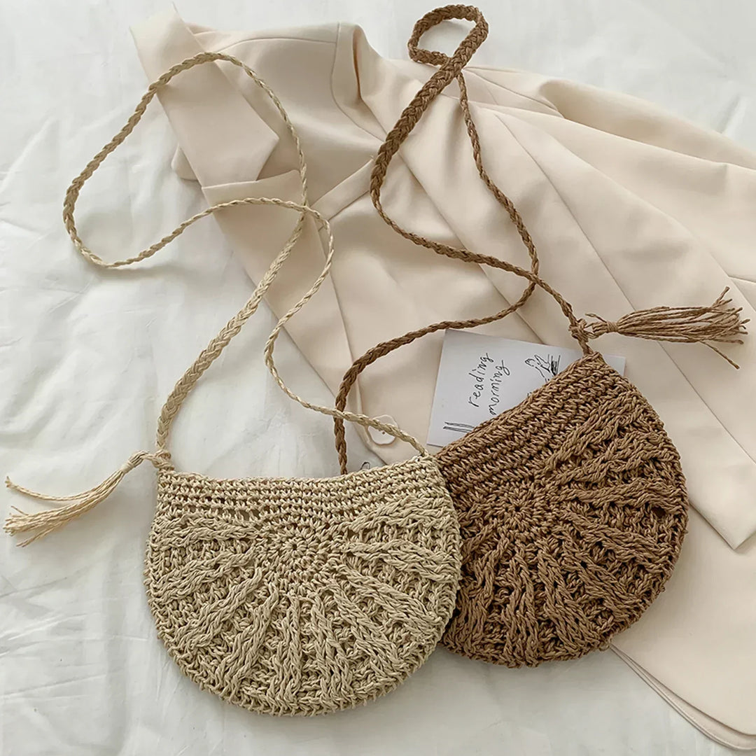 Eirinora | Bohemian Style Crocheted Shoulder Bag