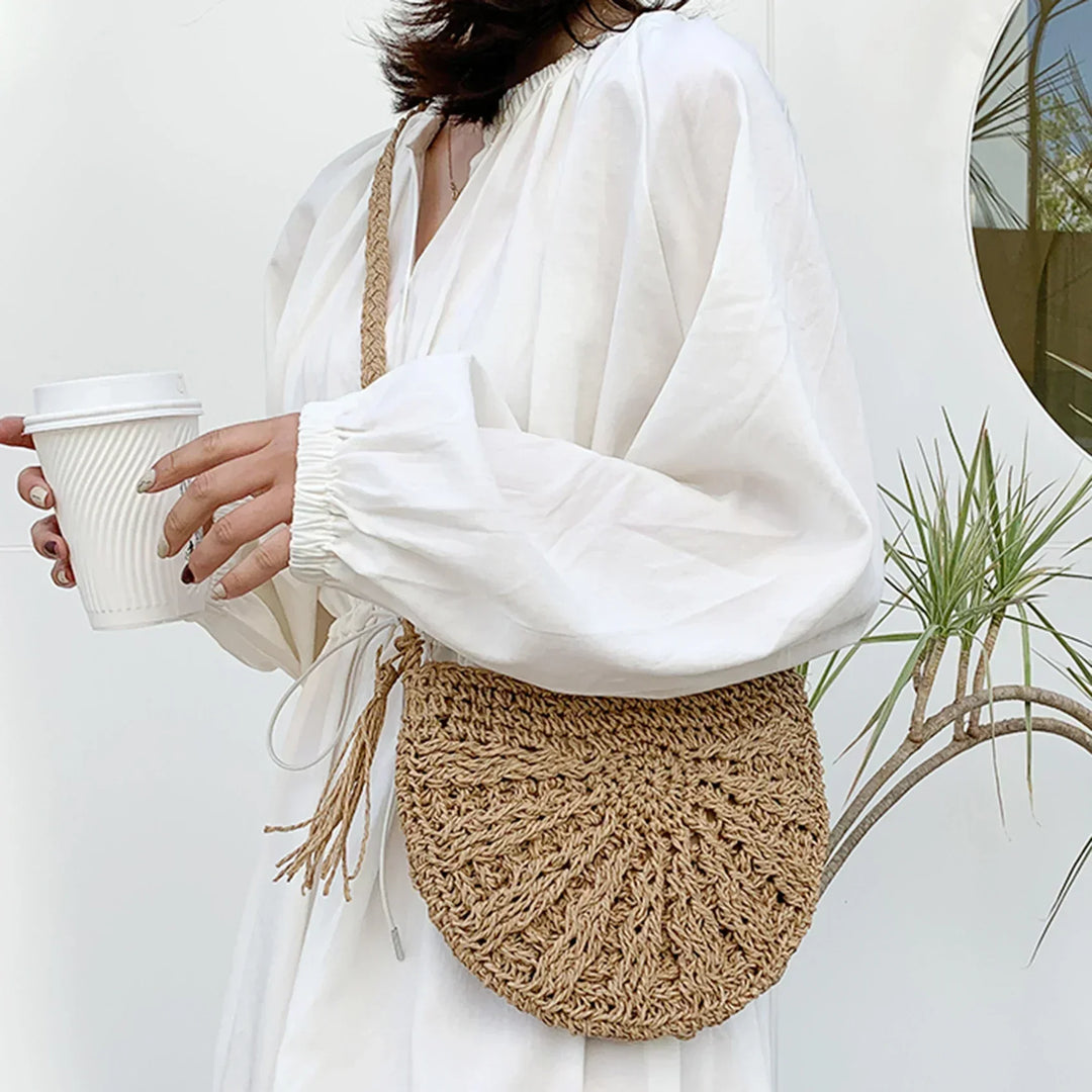 Eirinora | Bohemian Style Crocheted Shoulder Bag