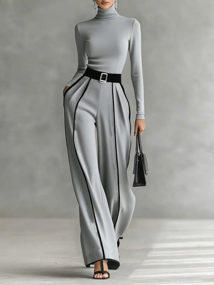 Alina - Two-piece set with high collar
