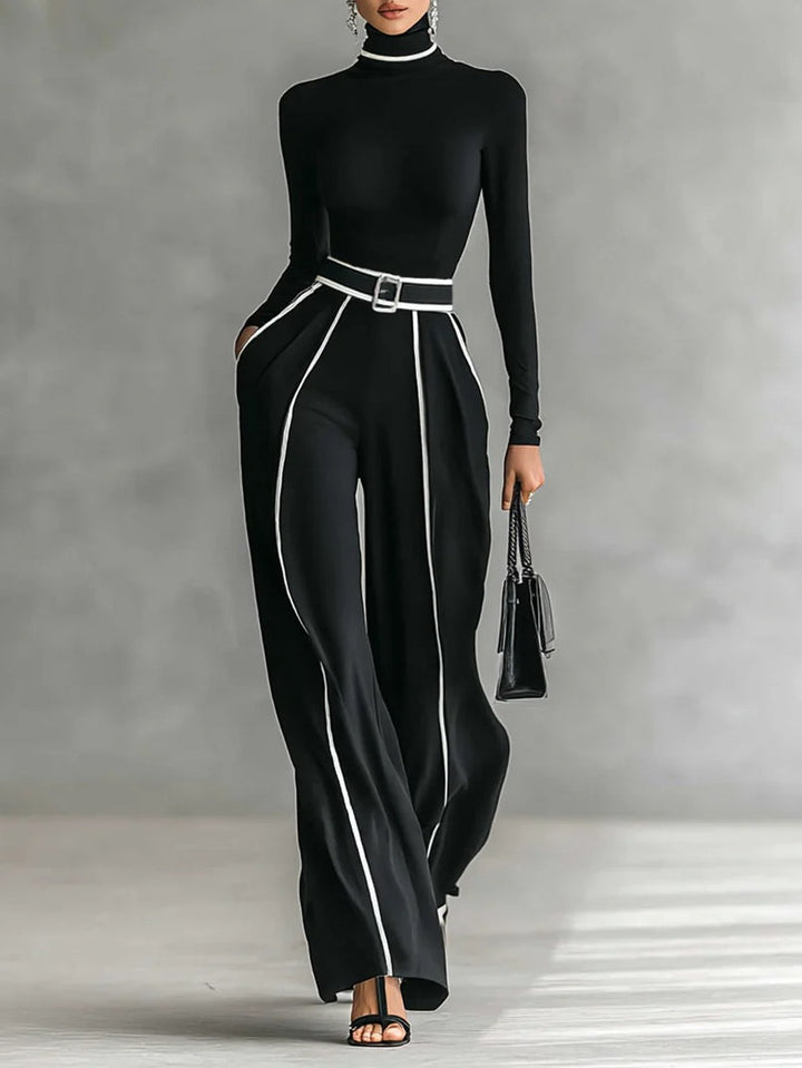 Alina - Two-piece set with high collar