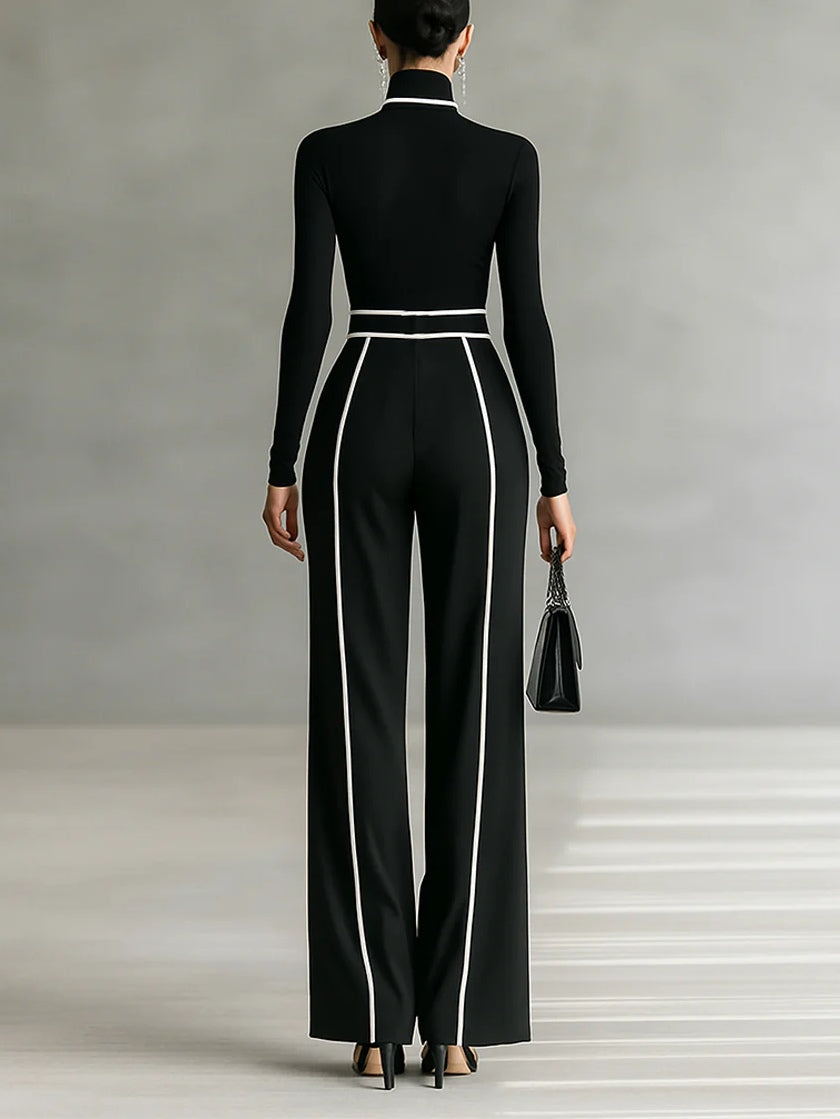 Alina - Two-piece set with high collar