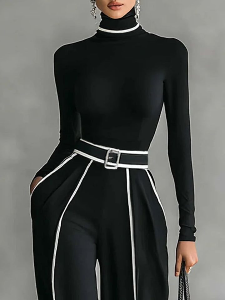 Alina - Two-piece set with high collar