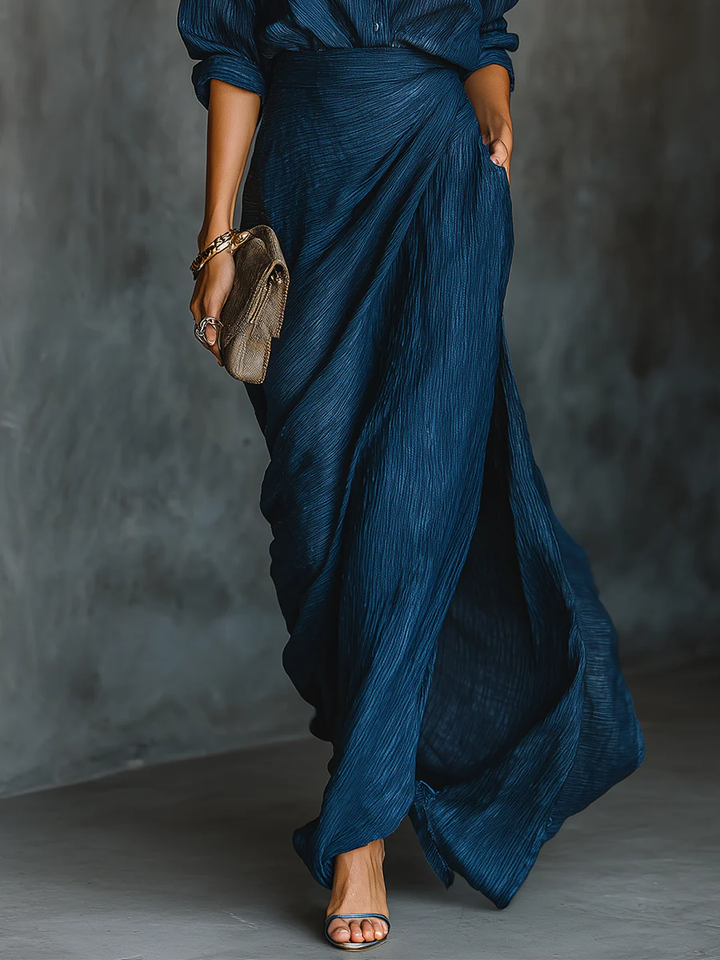 Stella | Elegant Draped Ensemble