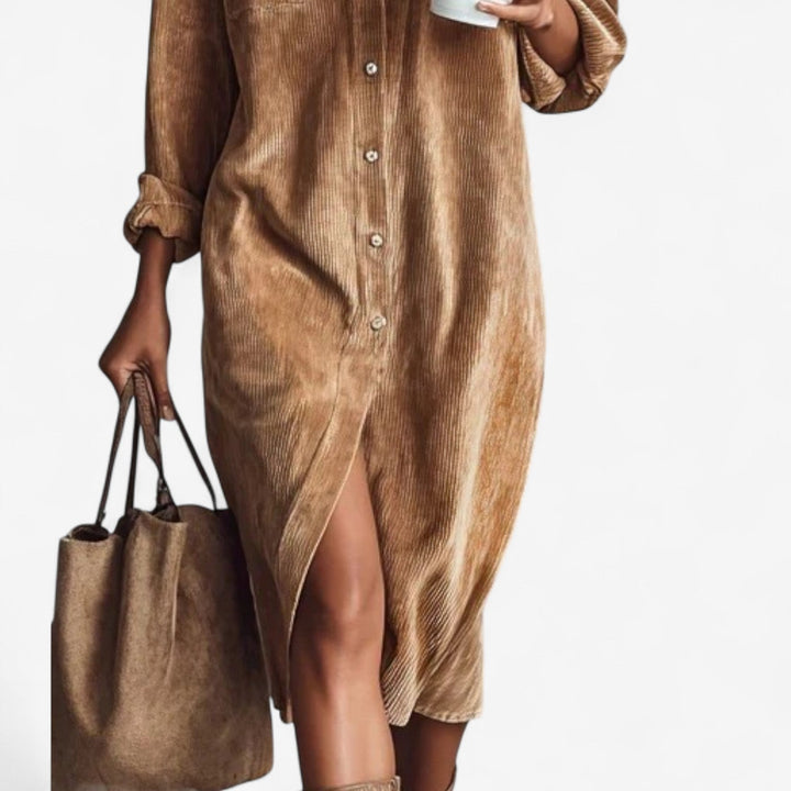 Anastacia™ Corduroy Midi Dress
