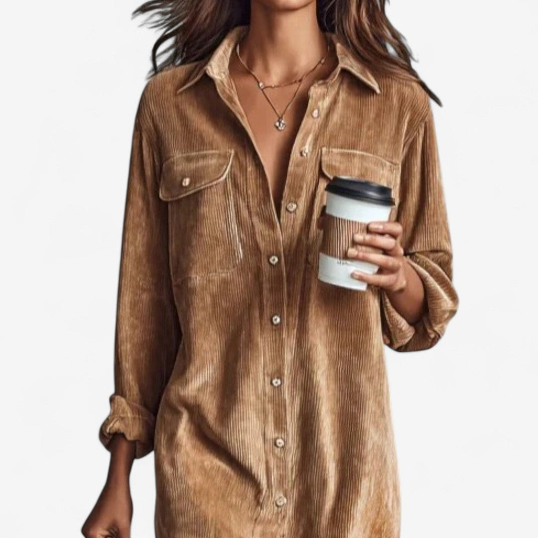 Anastacia™ Corduroy Midi Dress