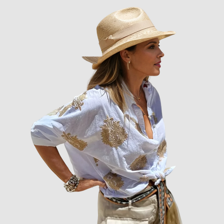 Gaby™ Elegant Breathable Blouse
