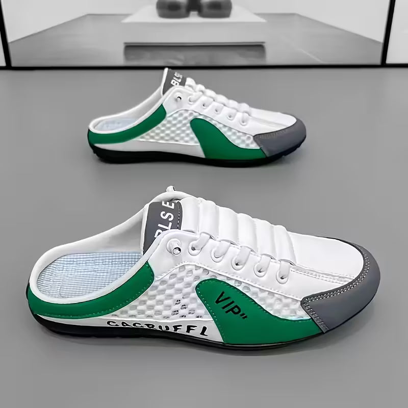 Men's Color-Block Backless Slip-On Sneakers