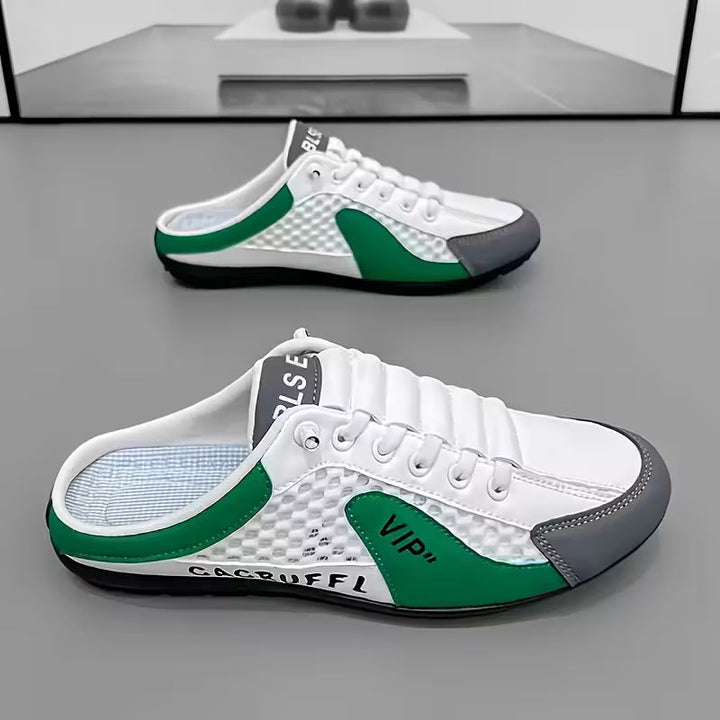 Men's Color-Block Backless Slip-On Sneakers