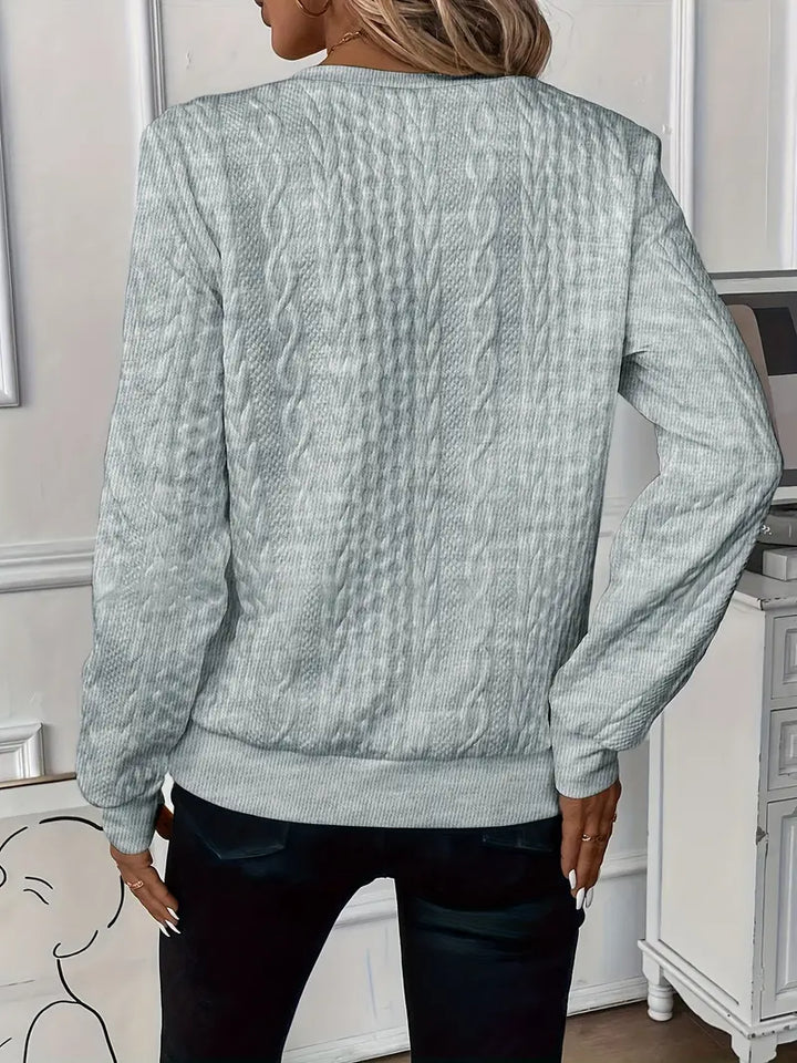 Chloe - Casual Long-Sleeved Zip-Up Sweatshirt