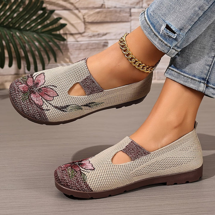 Stylish Embroidered Breathable Women's Shoes