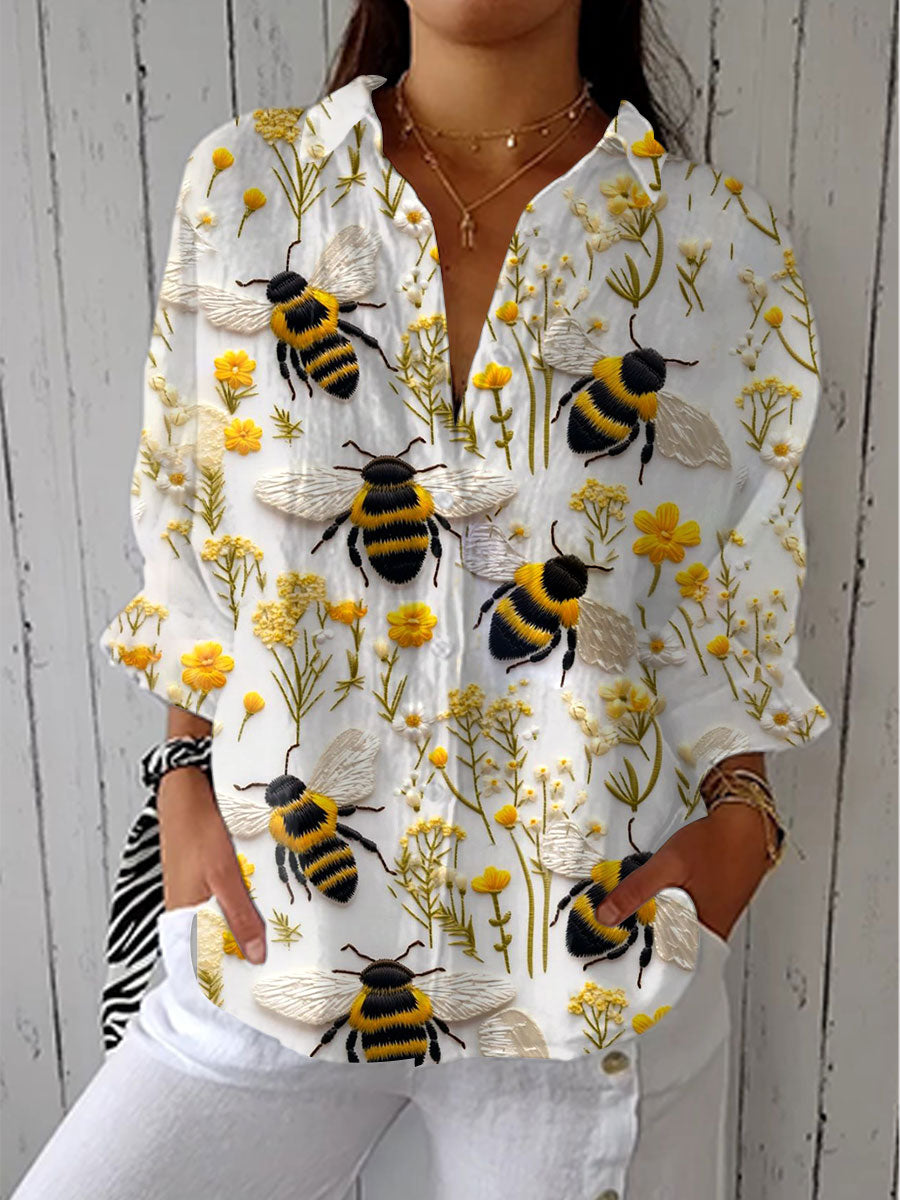 Fiorine | Blouse with golden bee