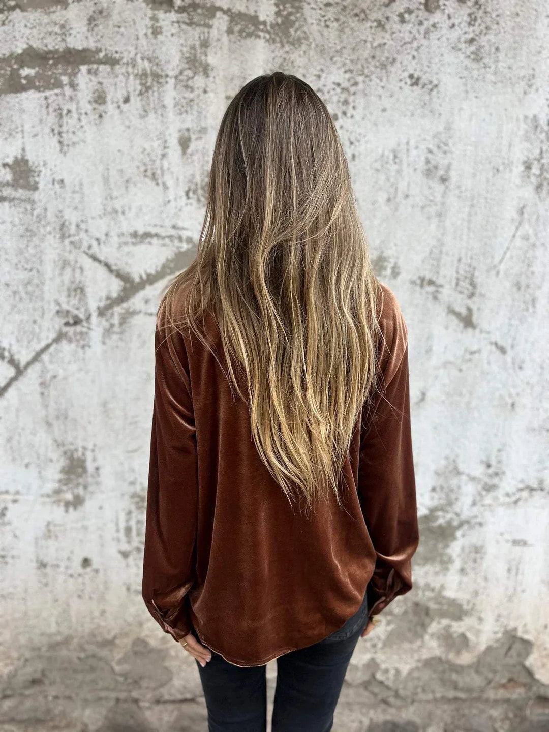 Isabella - Velvet Blouse
