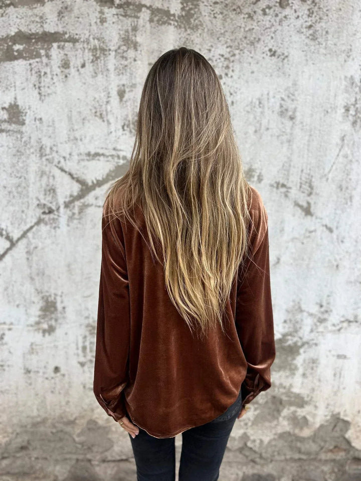 Isabella - Velvet Blouse