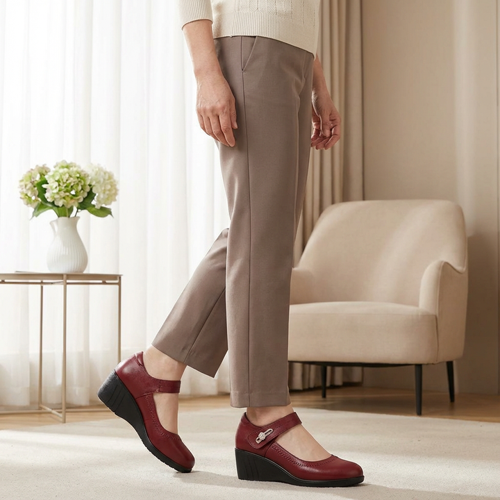 Lydia | Damen Wedge Mary Jane Schuhe
