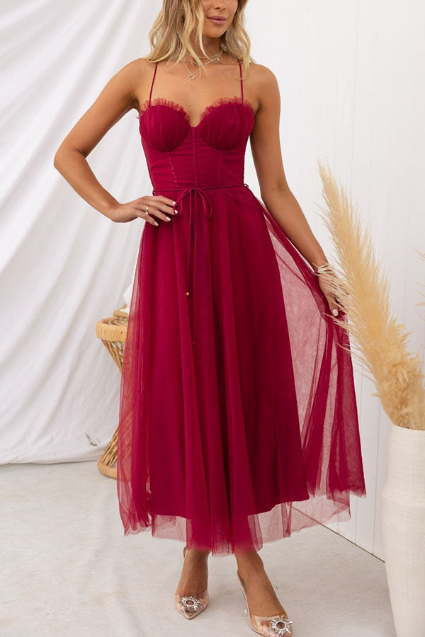 Contemporary Princess Maxi Dress with Straps for Parties