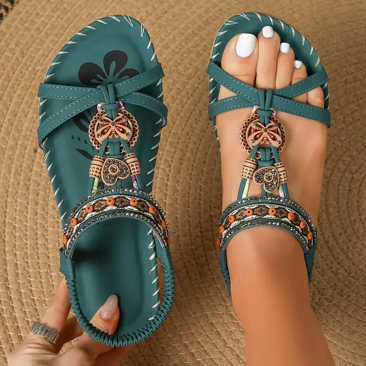 Colella™ - Elegant Orthopedic Floral Sandals