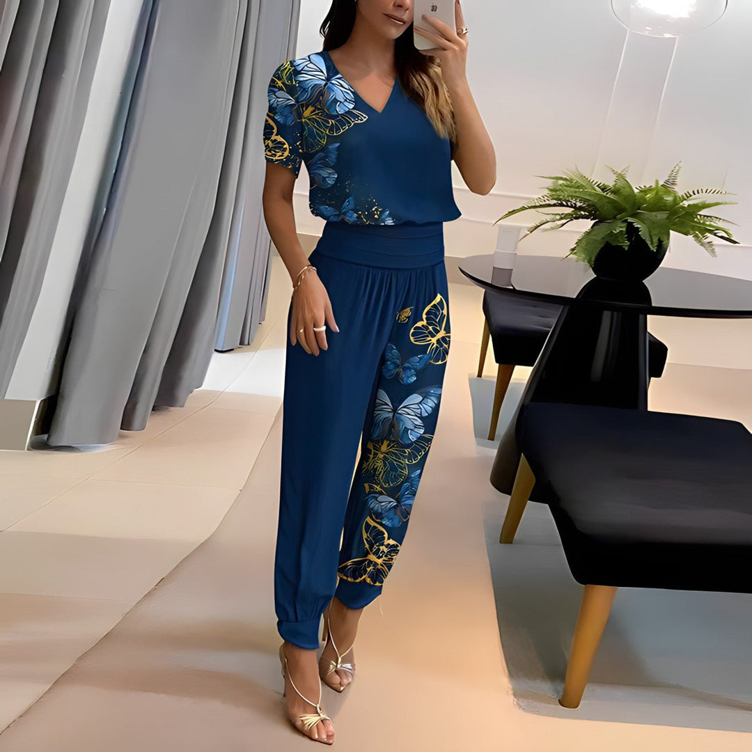 Alexandra - Trendy Blouse and Pants Set