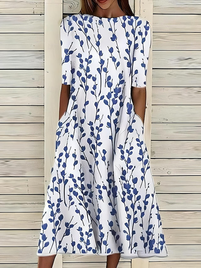 Sela™ – Coastal Blooms Midi Dress