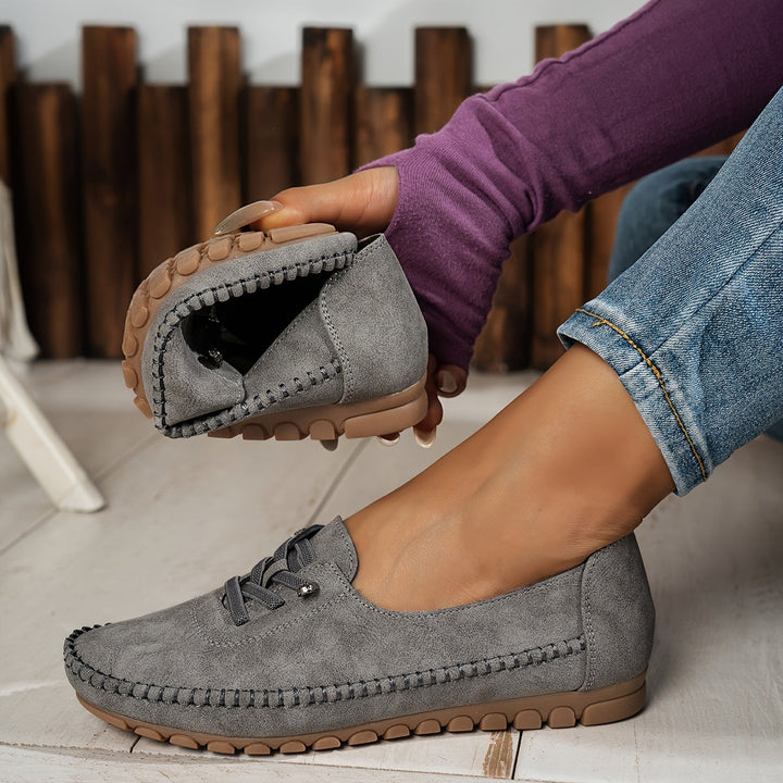 Orthelia™ – Supportive Cushioned Moccasins for Sensitive Feet